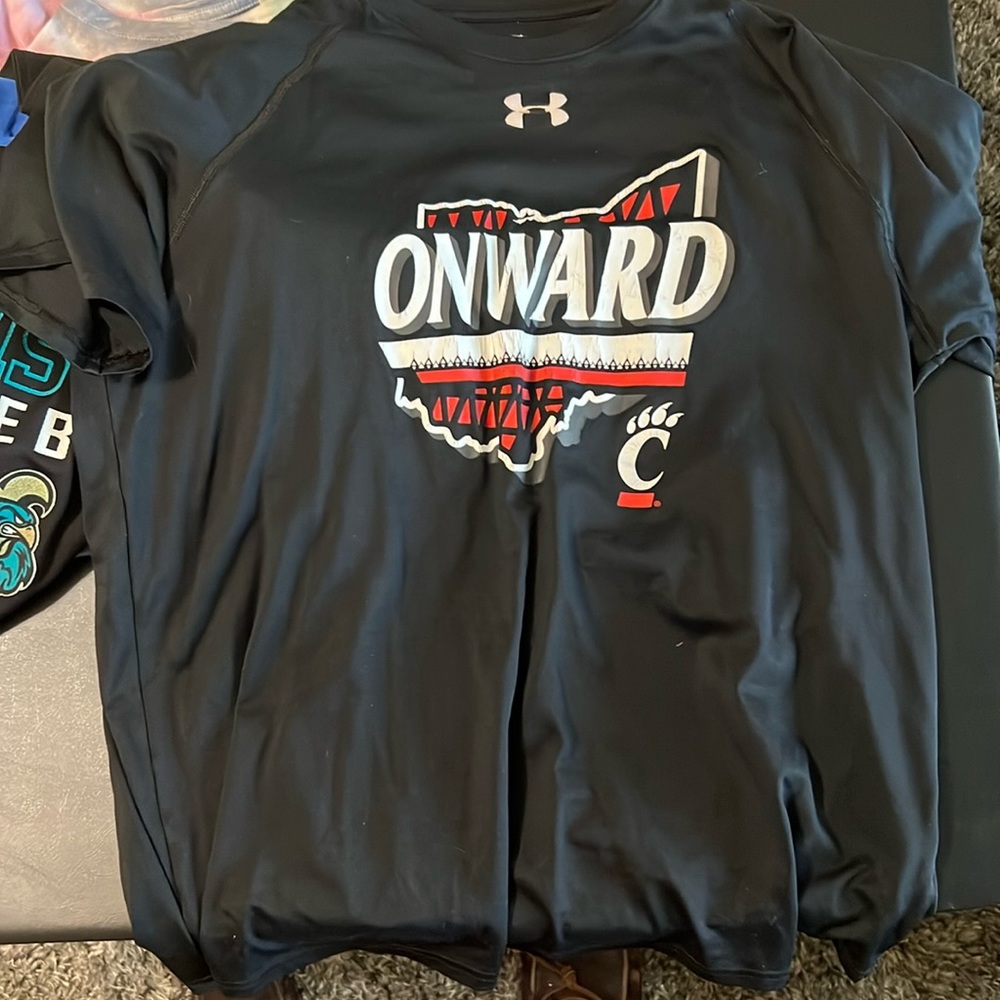 3 college baseball shirts